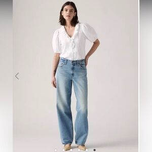 Levi's Premium Denim Baggy Dad Jeans Size W30 L32 Slouchy 90s 100% Cotton $110